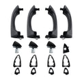 Set of 4 Black Outer Door Handles for BMW X5 (2000–2006)