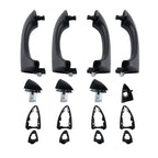 Set of 4 Black Outer Door Handles for BMW X5 (2000–2006)