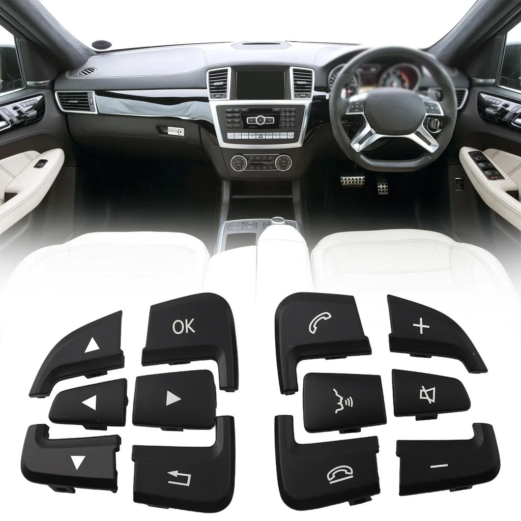 Steering Wheel Button Cover Set for Mercedes-Benz Cars