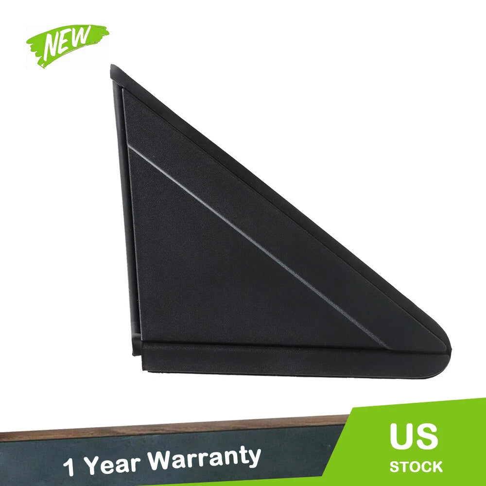 Passenger RH Side Black Plastic Mirror Flag Applique for Dodge Grand Caravan (2008–2020)