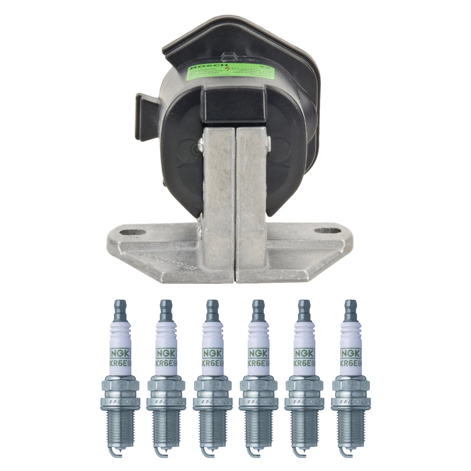 Set of 6 Bosch Ignition Coils & NGK G-Power Spark Plugs for 300SL RL Golf MX-3 D150 V6
