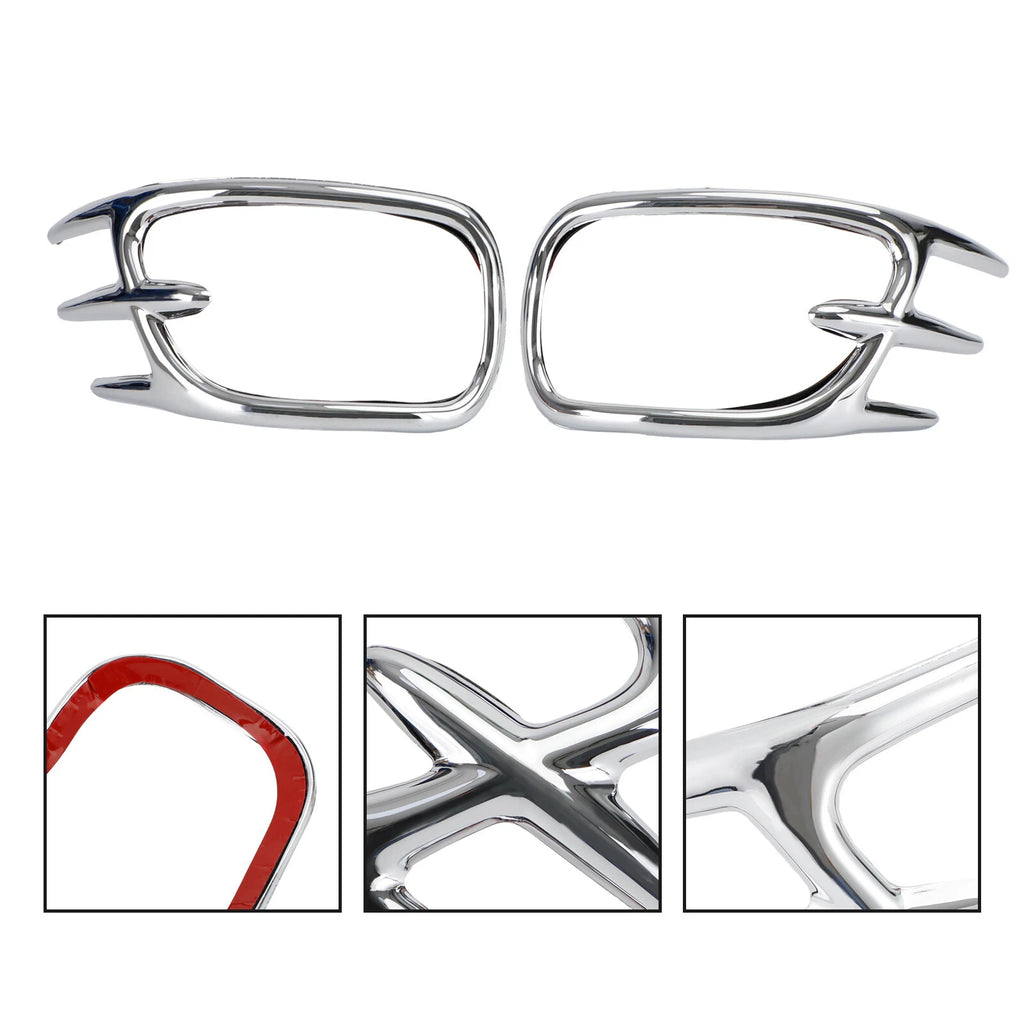 Chrome Fairing Mirror Back Accent Grilles for Honda GL1800 (2001–2011) T9