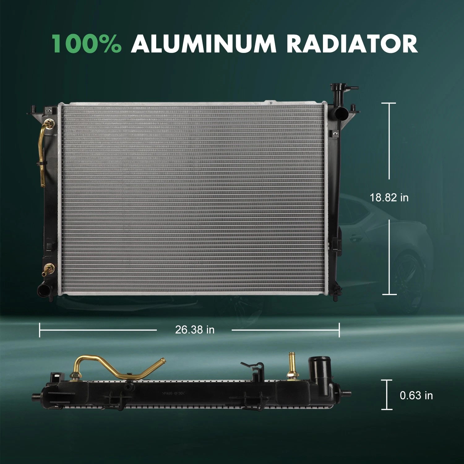 Radiator for Hyundai Santa Fe, Kia Sorento (2010–2018)