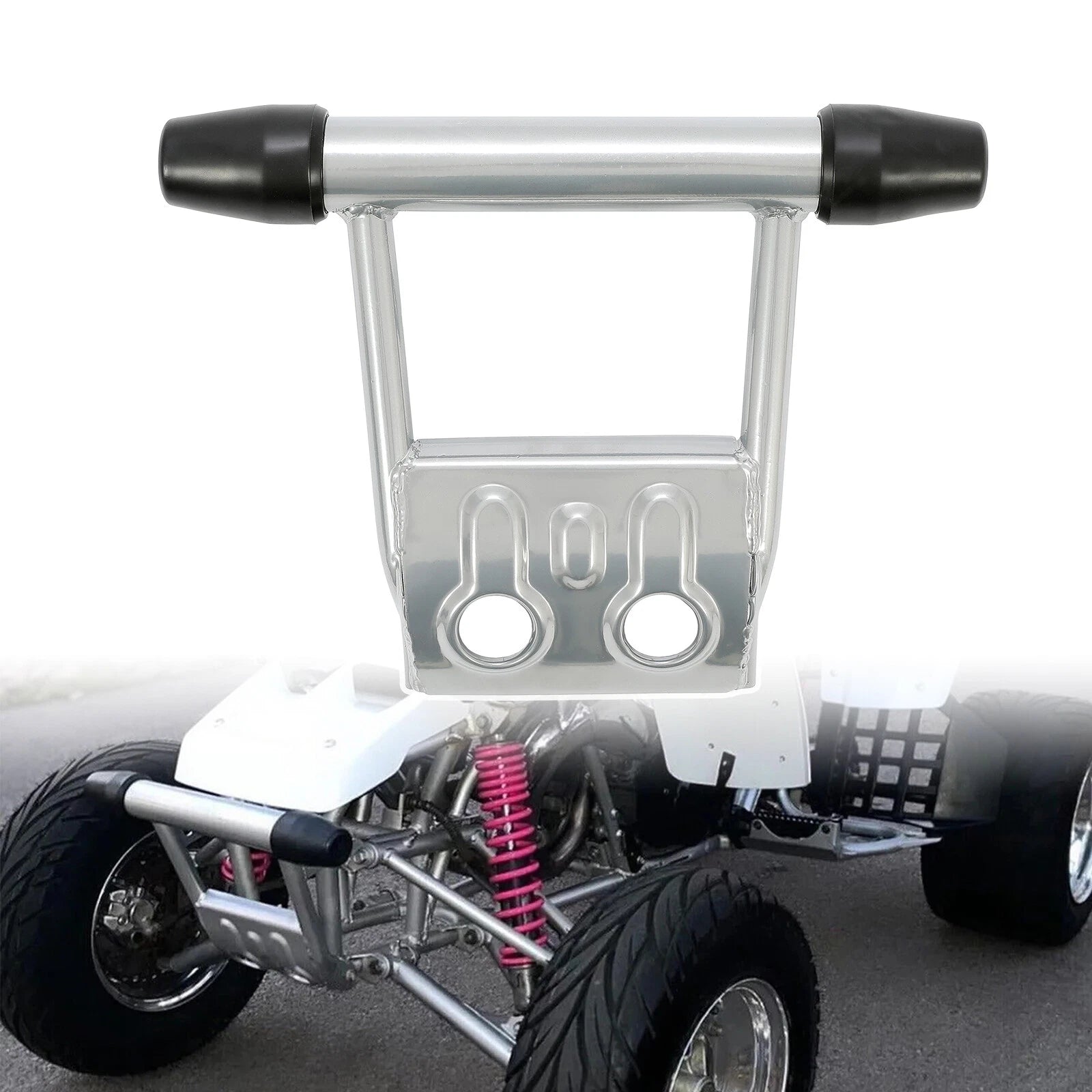 Front Bumper Guard with Rubber End Caps for Yamaha Banshee 350 (1987–2006)