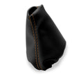Leather Manual Shift Boot Cover for BMW E21 E12 (1975–1984) Black Orange Stitch