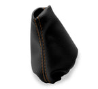 Leather Manual Shift Boot Cover for BMW E21 E12 (1975–1984) Black Orange Stitch