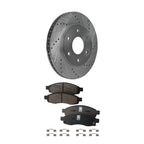 Brake Disc Rotors and Pads Kit for Infiniti QX56 Nissan Armada Titan (2005)