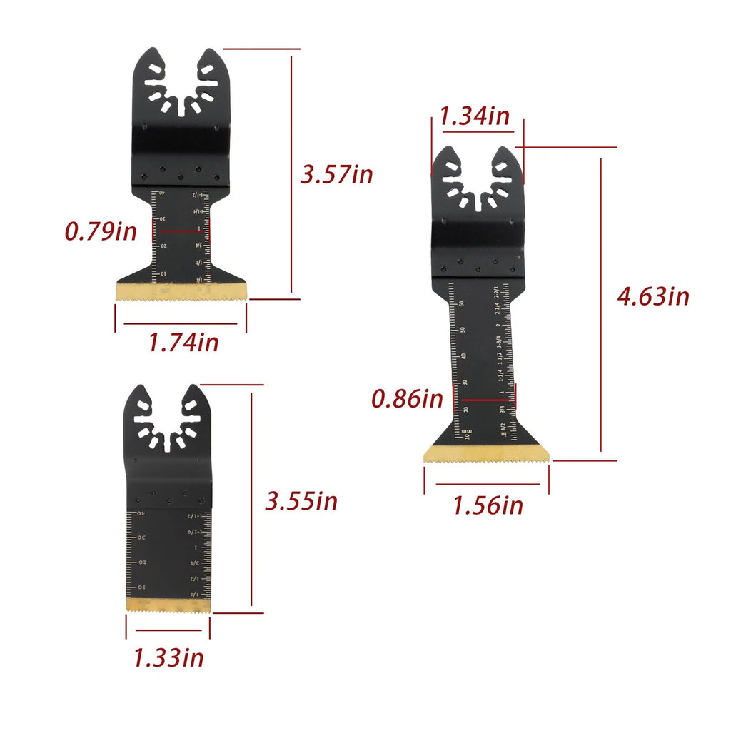 22-Piece Titanium Oscillating Saw Blades Kit for Multitool (Universal)