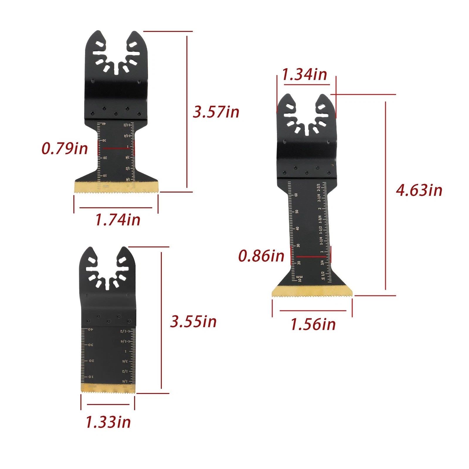 22-Piece Titanium Oscillating Saw Blades Kit for Multitool (Universal)