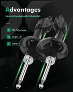 Front Pair Shocks Struts for Subaru Forester (2006–2008)