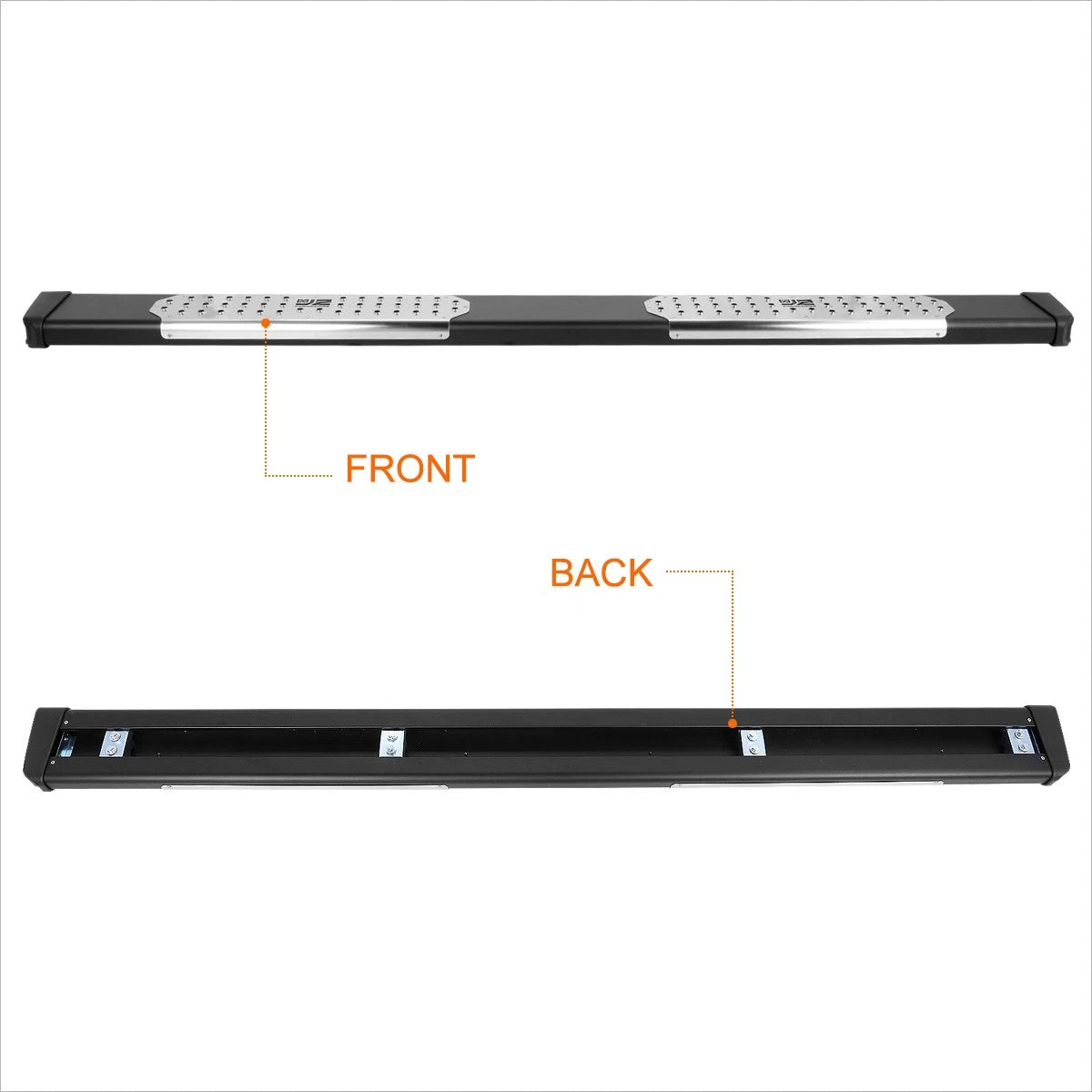 J2 Powdercoated 6.5" Side Step Running Board for Silverado/Sierra (2007–2019)