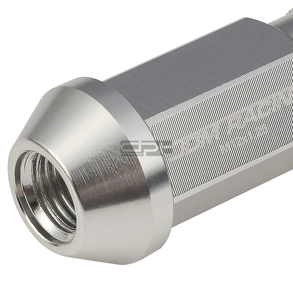 20 PCS Open End M12x1.25 50mm Tall Lug Nut Set + Lock Key for Universal JDM