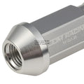 20 PCS Open End M12x1.25 50mm Tall Lug Nut Set + Lock Key for Universal JDM