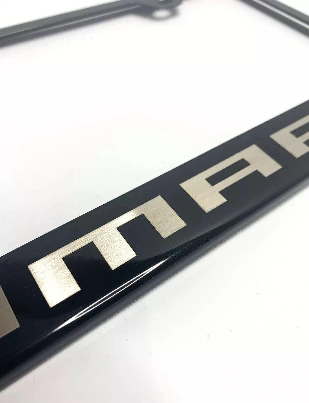 License Plate Frame Black Stainless Steel for Chevrolet Camaro (2010–2025)