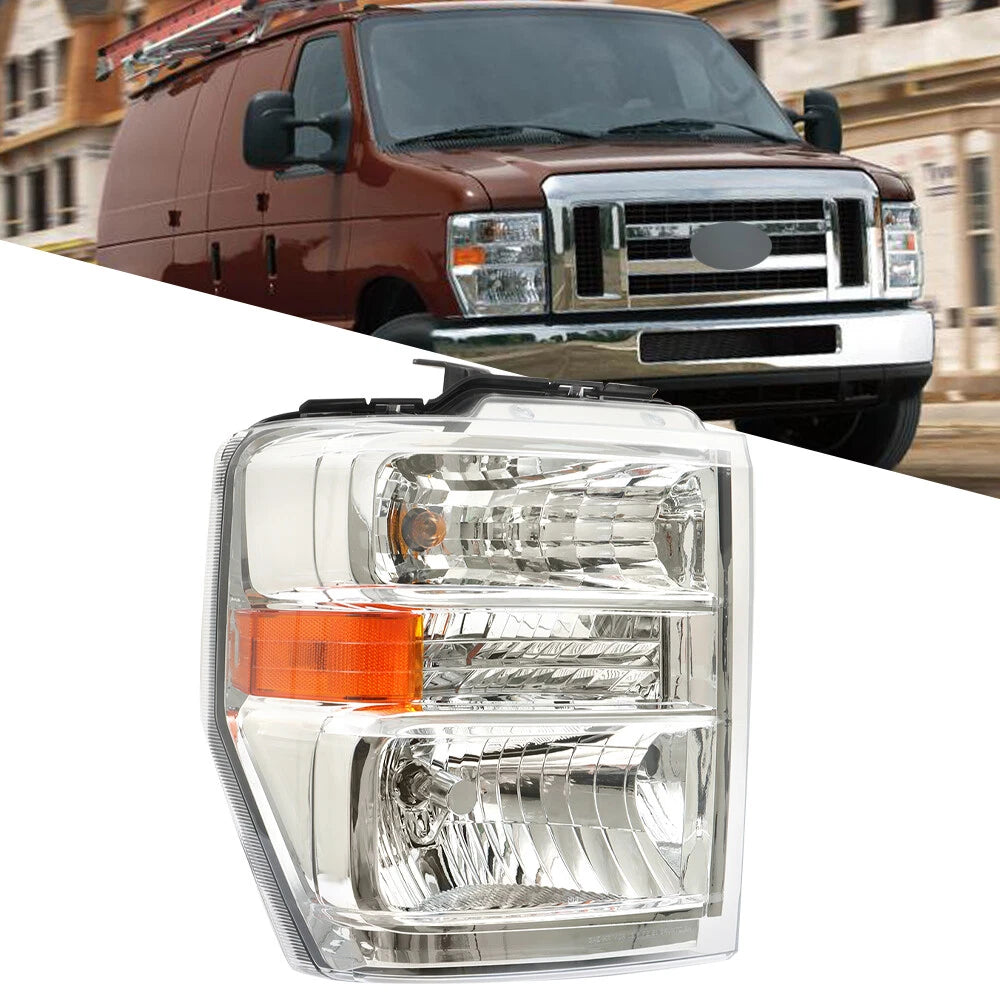 Headlight Assembly for Ford E150 E250 E350 E450 (2008–2014) Right Side