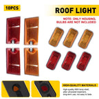 Amber Red Lens Top Roof Cab Marker Light Housing Cover for Hummer H2/SUT (2003–2009)