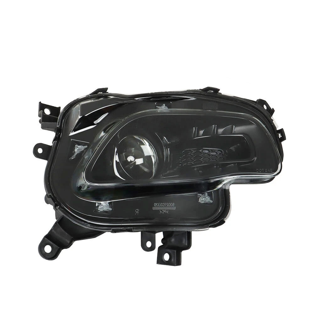 Headlight Projector Halogen Black for Jeep Cherokee (2014–2018) Right Side