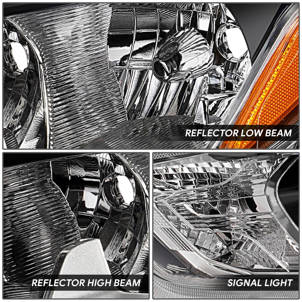 Driver Left Chrome Housing Amber Corner Headlight Lamp for Nissan Kicks (2018–2020)