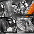 Driver Left Chrome Housing Amber Corner Headlight Lamp for Nissan Kicks (2018–2020)