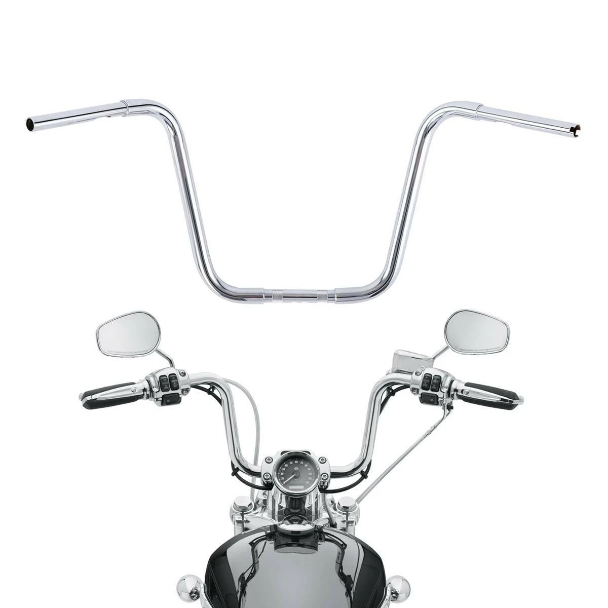 16" Rise Ape Hangers Handlebar for Harley Sportster XL883 XL1200 (2004–2023)