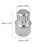 11/15PT Solid Auto Anti Theft Wheel Lock Lug Nut Screw Removal Key for BMW (2015–2023)