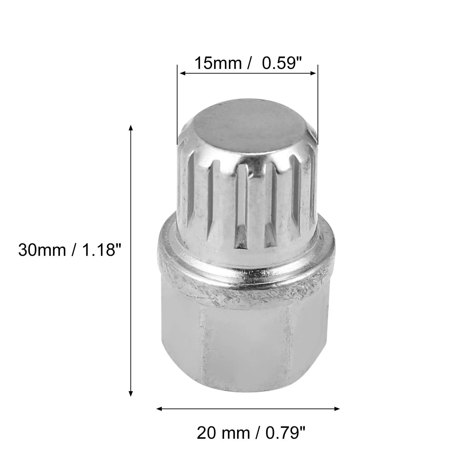 11/15PT Solid Auto Anti Theft Wheel Lock Lug Nut Screw Removal Key for BMW (2015–2023)