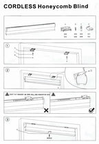 Cordless Cellular Shades for Window (56" W x 48" H)