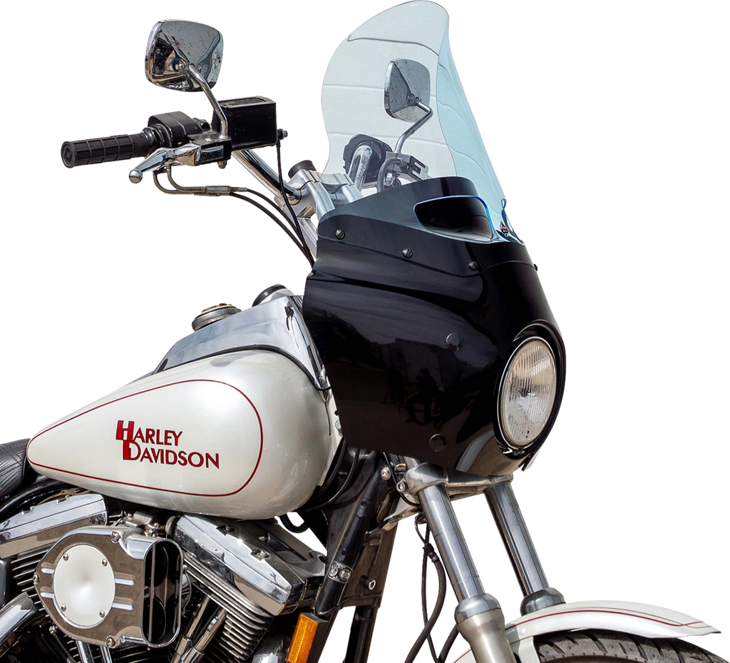 Klock Werks Ice Flare Windshield for Road Warrior Fairing (15", Blue Ice)