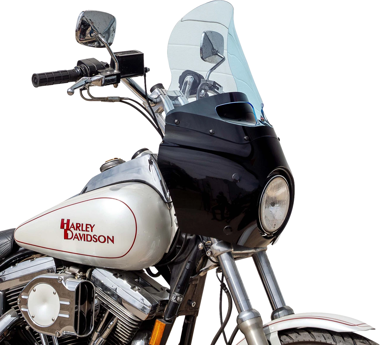 Klock Werks Ice Flare Windshield for Road Warrior Fairing (15", Blue Ice)