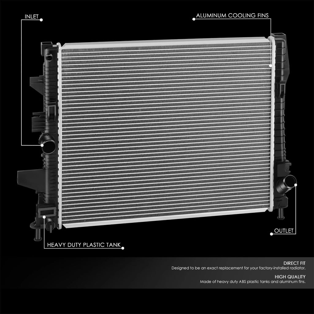 OE Style Aluminum Core Cooling Radiator for Ford Focus (2016–2018) DPI 13635