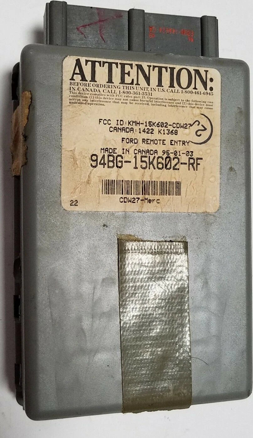 Keyless Entry Module for Mercury Mystique, Ford Contour (1998) 94BG-15K602-RF