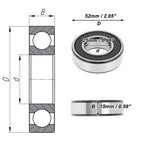 6205DDU Deep Groove Ball Bearing P4 for Scooter Skateboard (25x52x15mm)
