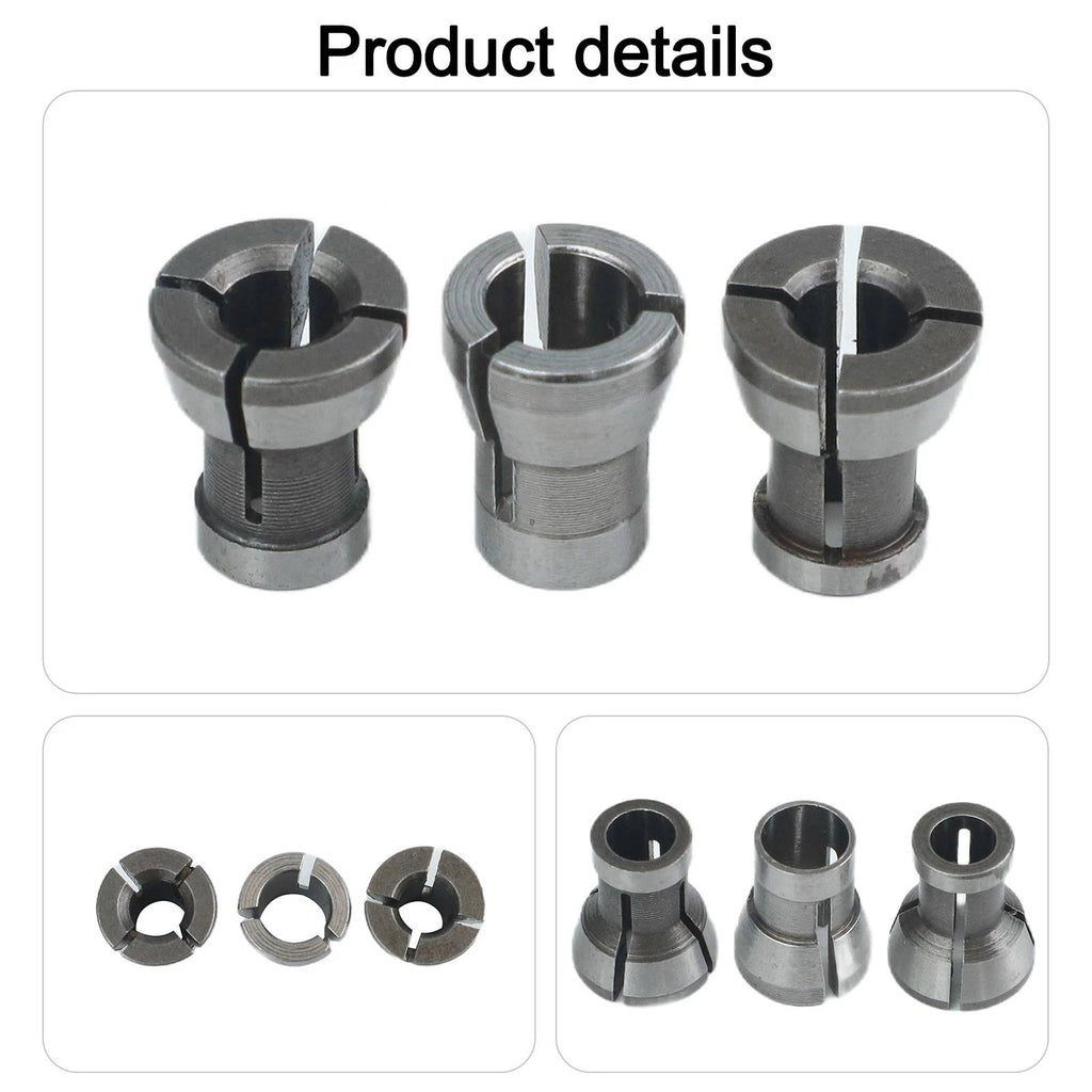 Chuck Adapter with Nut Split Bushing Converters for Wood Router