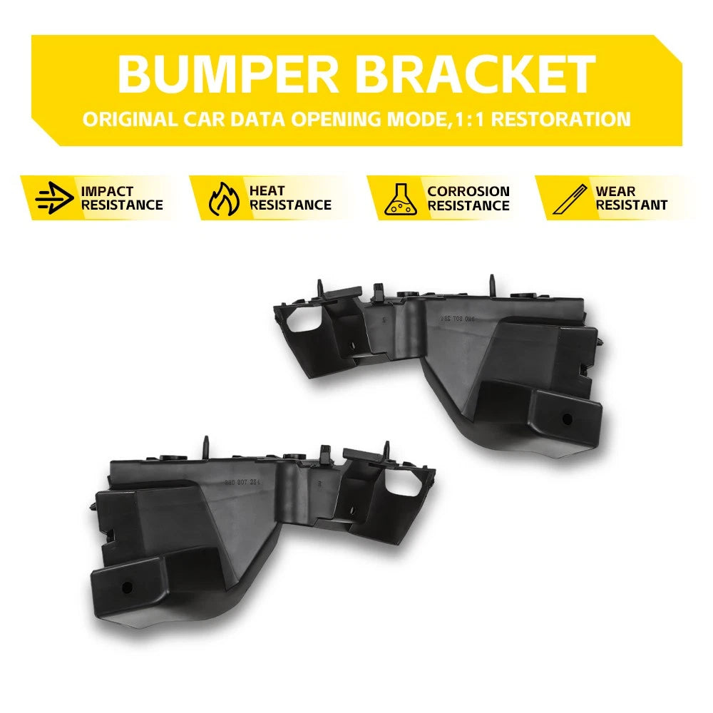 Front Bumper Bracket Retainer Support Pair for Audi Q5 SQ5 (2009–2017)