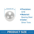 600 Pcs 3.5mm Precision Steel Ball Bearings G16