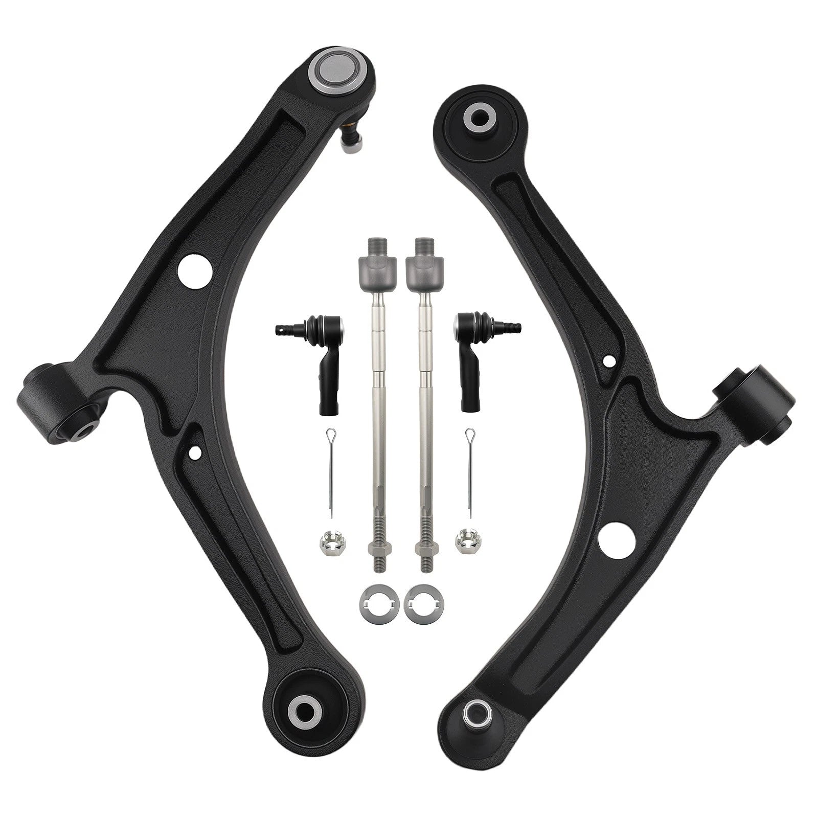 Set of 6 Front Suspension Lower Control Arms Tie Rods for Honda Ridgeline (2006–2014)