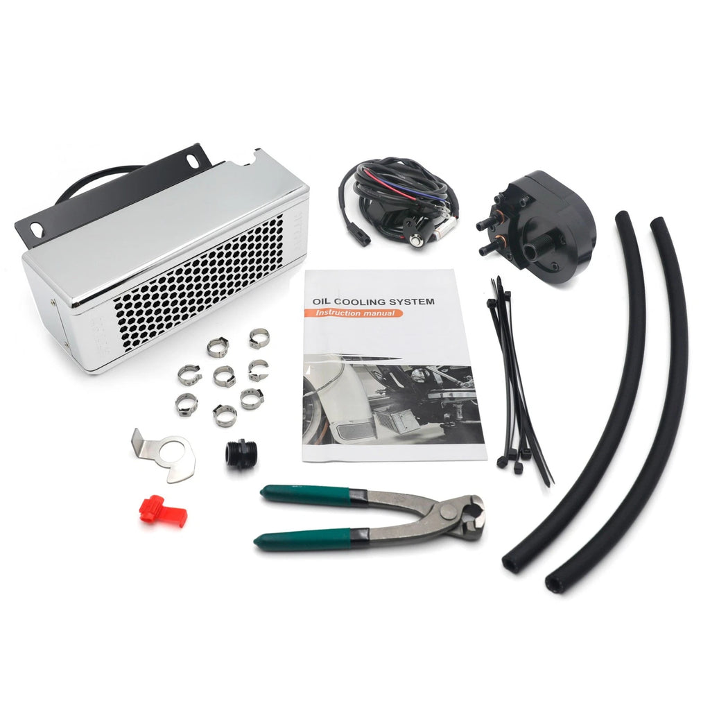 Chrome Oil Cooler Fan for Harley Touring Models (2009–2016)