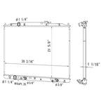 Replacement Plastic Aluminum Radiator for Ford Ranger PX (2011–2018)