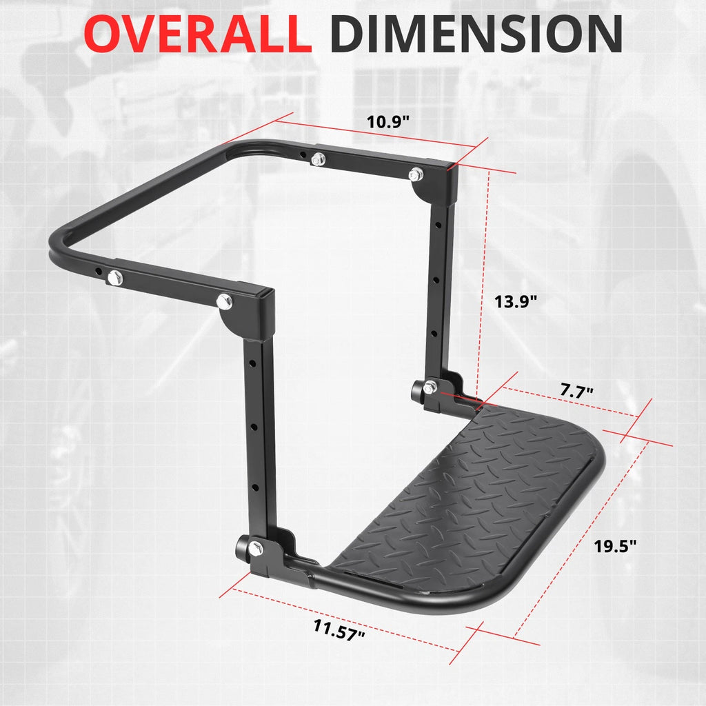 330 LBs Universal Wide Adjustable Tire Step for Truck SUV Pickup (9"-13")