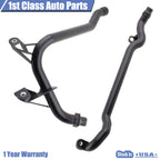 2Pcs Engine Water Coolant Pipe W/O-Rings for BMW 320i 325i 525i 528i Z3 Z4 (E46)