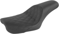 SADDLEMEN Profiler Seat for Harley FXD (2004–2005) - Front Lattice/Rear Smooth