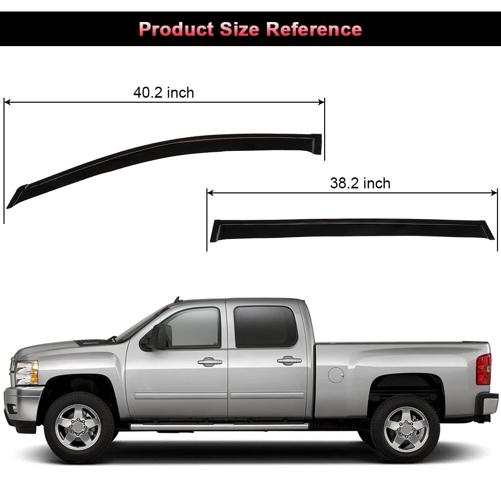 Set of 4 Window Visor Rain Guards for Toyota Sienna (2004–2009)