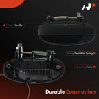 Rear Left Door Handle for Chevrolet Aveo (2004) - Black