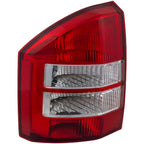 Halogen Tail Light for Jeep Compass (2007–2010) Left Clear Red Lens
