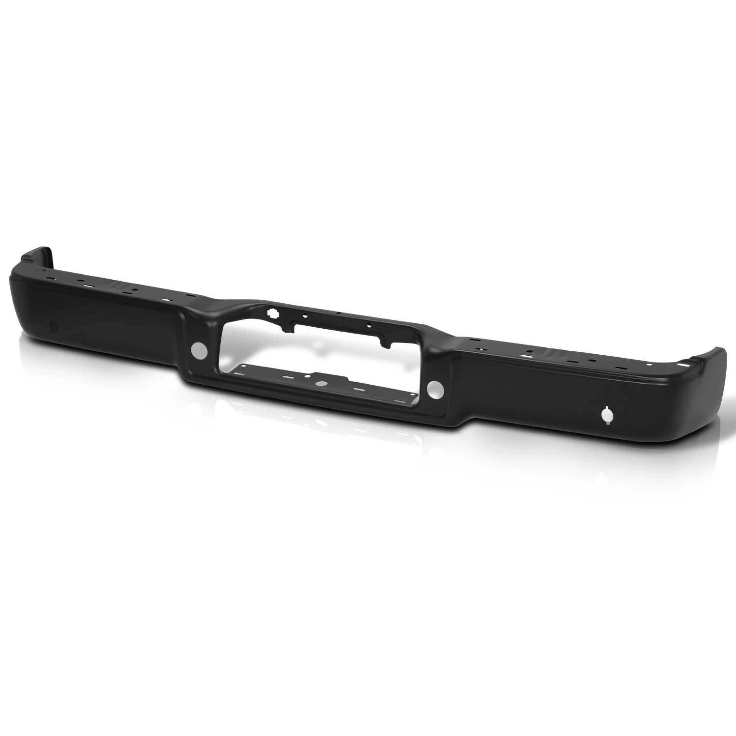 Rear Bumper Face Bar for Ford F-150 Lincoln Mark LT (2004–2008) w/Sensor Holes Black