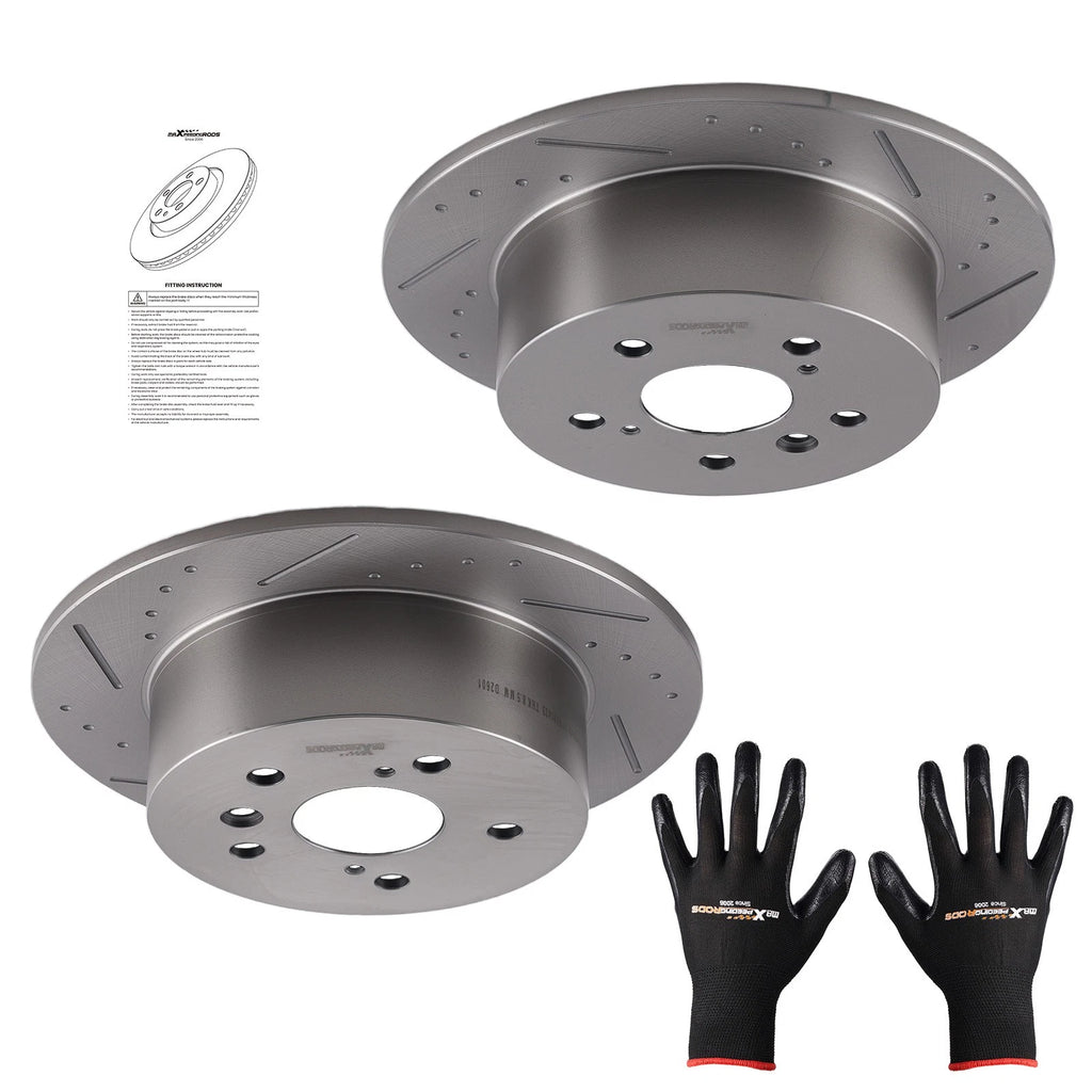 Rear Disc Brake Rotors Set for Lexus ES350 (2007–2012) Toyota Avalon (2008–2012)