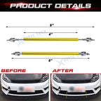 Sporty Gold Bumper Splitter Diffuser for Honda Accord Civic Pilot (2013-2017)
