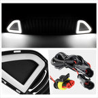 Vertical Fence Front Bumper Grille w/Triangle LED Light for Ford Mustang (2015–2017)