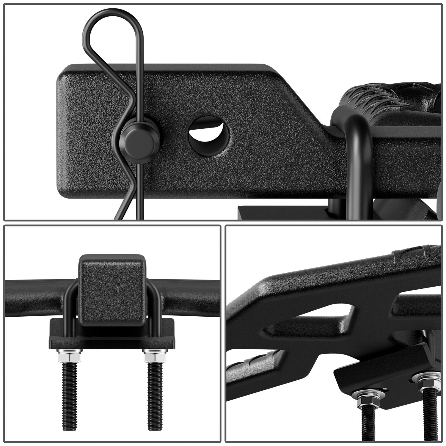 2" Tow Hitch Step for Universal Fit (350 lbs Capacity, Matte Black)