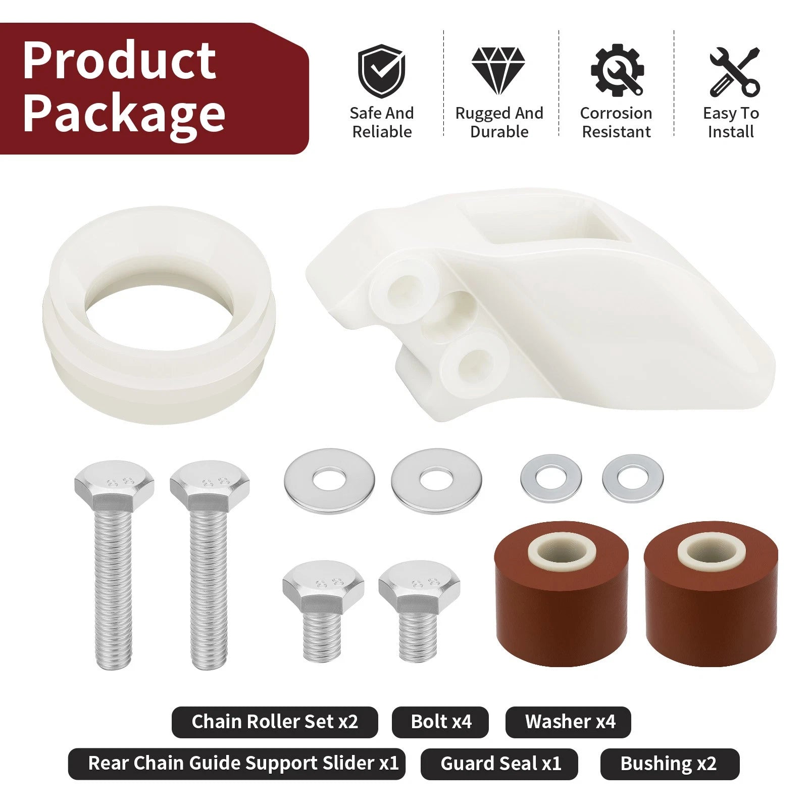 Chain Roller Support Guide Kit for Yamaha Warrior 350 (1987-2004)